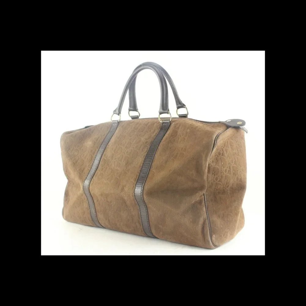 Dior brown embossed